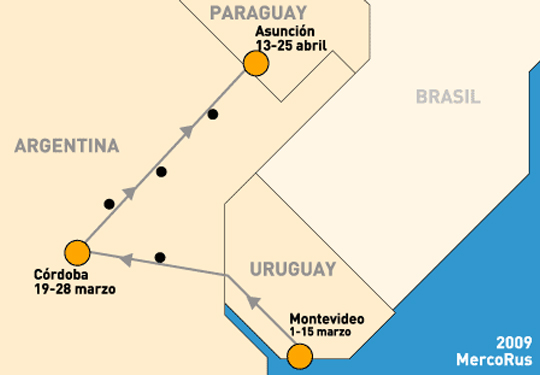 RUS Gira Mercorus: ronda basuramericana