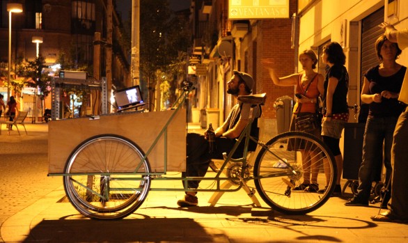 Yo ♥ Guindalera. Acción urbana con la Bicinecleta.