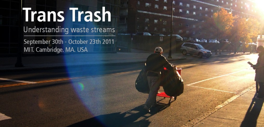 Cartel para anunciar la exposición Trans Trash