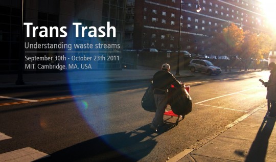 Cartel para anunciar la exposición Trans Trash